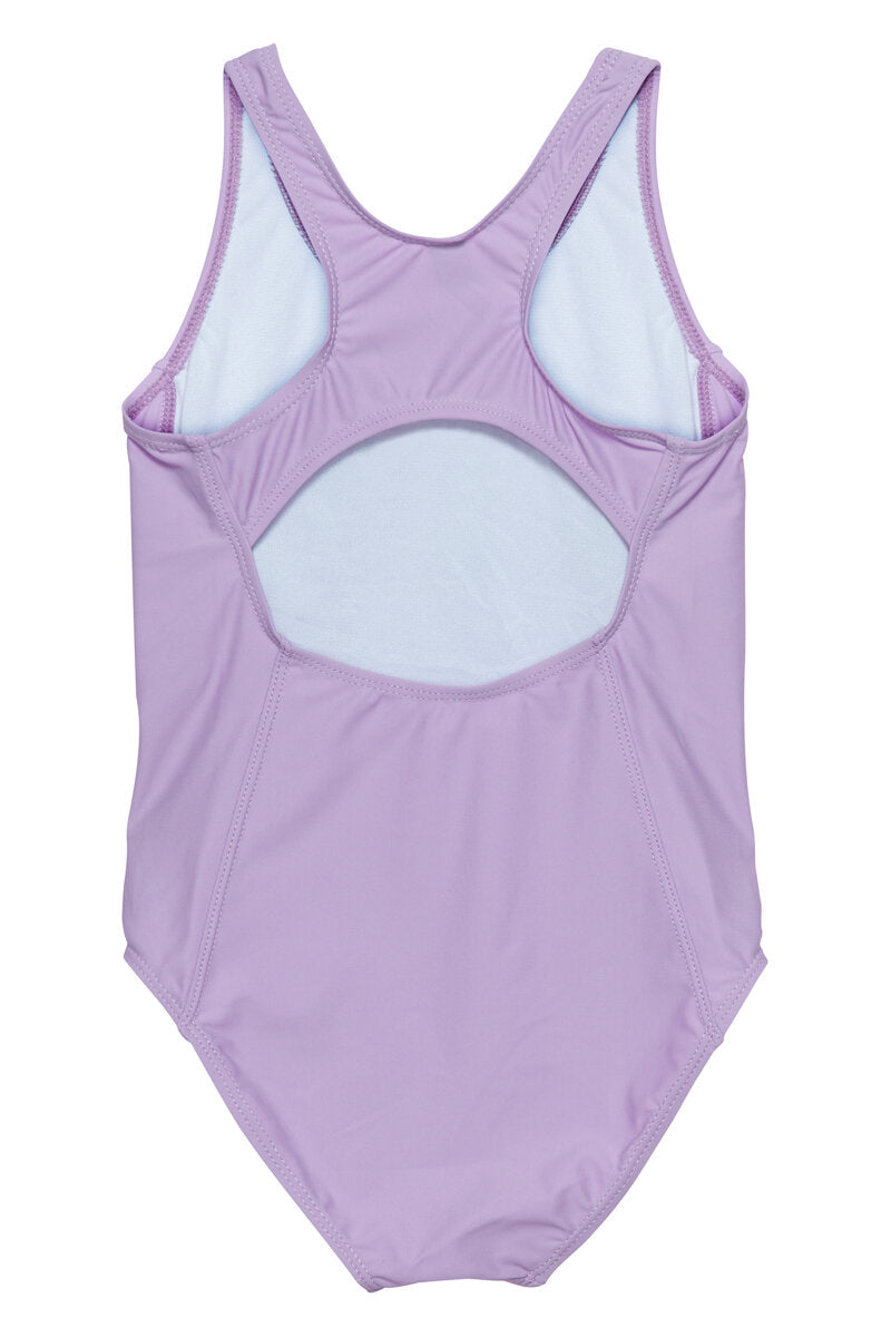 Swimsuit Solid Baddräkt Barn Lavender Mist Color Kids
