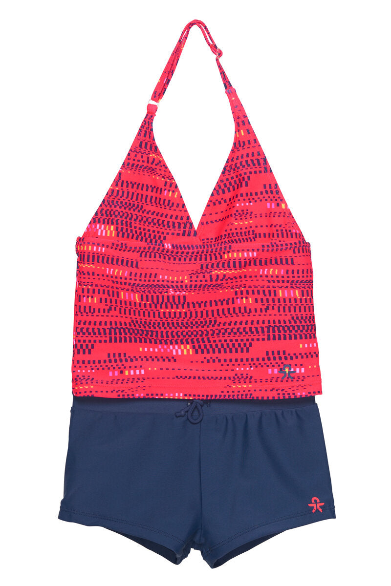 Tankini Med Shorts Barn Diva Pink Color Kids