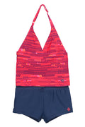 Tankini Med Shorts Barn Diva Pink Color Kids