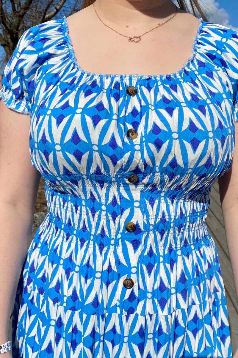 Comeng Fashion Brianna Dress Women Blue DH Fashion