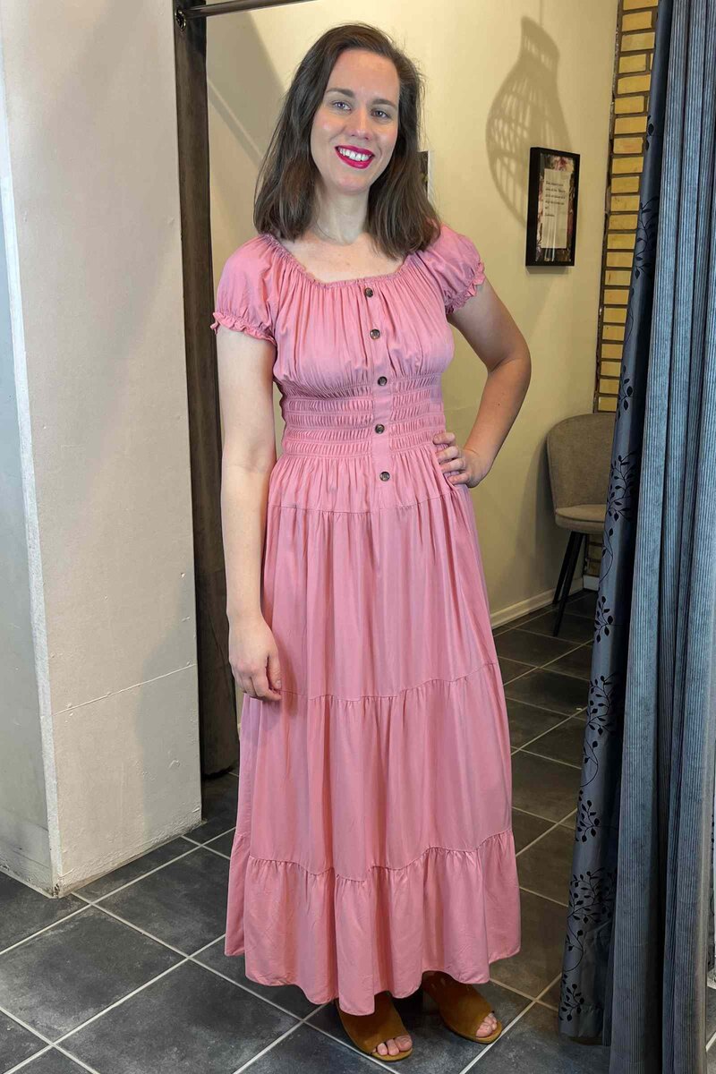 Comeng Fashion Emersyn Klänning Dam Light Pink DH Mode