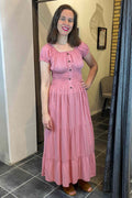 Comeng Fashion Emersyn Klänning Dam Light Pink DH Mode
