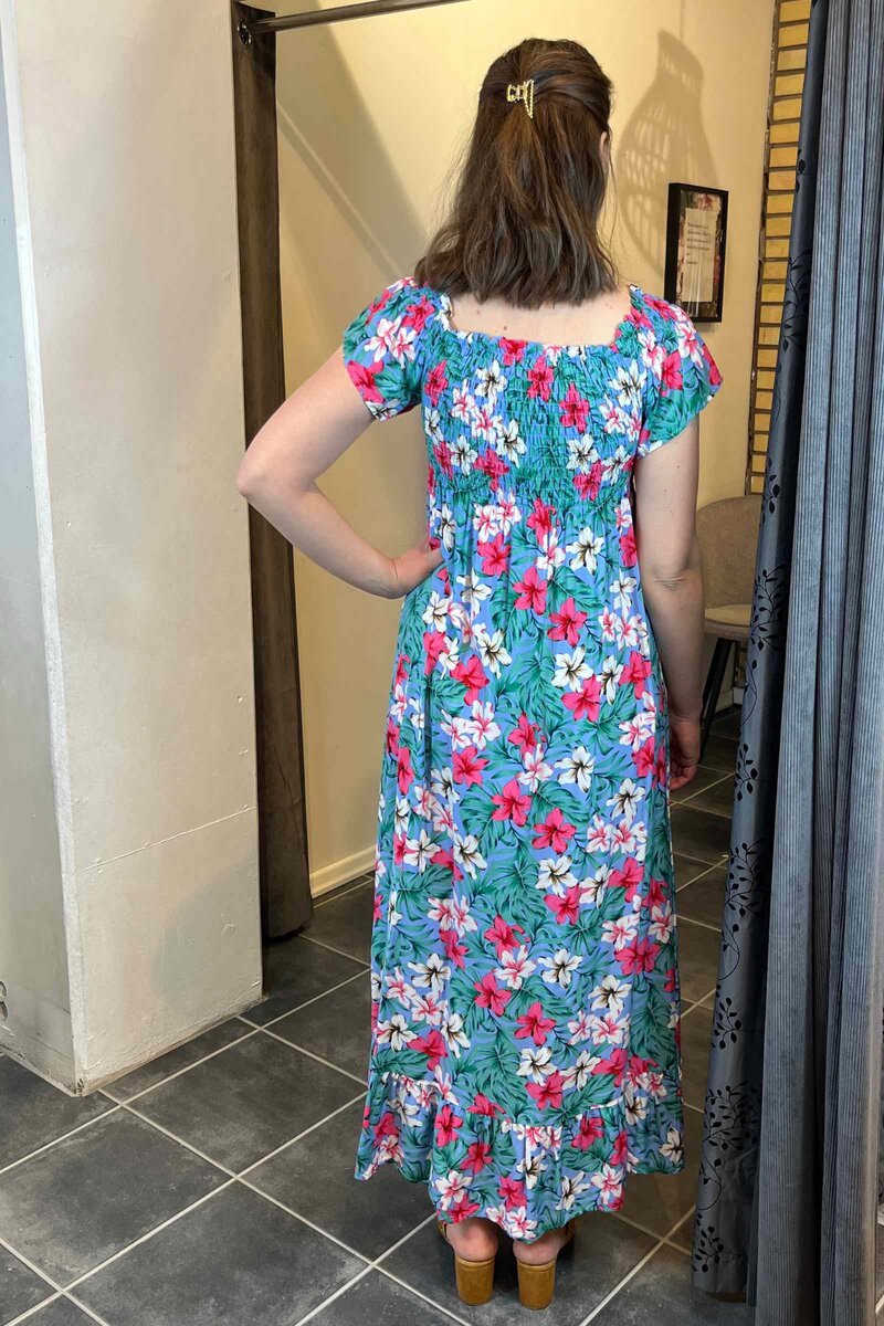 Amaya Dress Women Light Blue DH Fashion