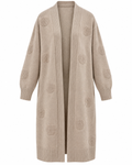 Dagny Långkofta med fickor Dam Beige | Smilebutiken - Caramelle Fashion