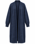 Dagny Långkofta med fickor Dam Blå Navy | Smilebutiken - Caramelle Fashion