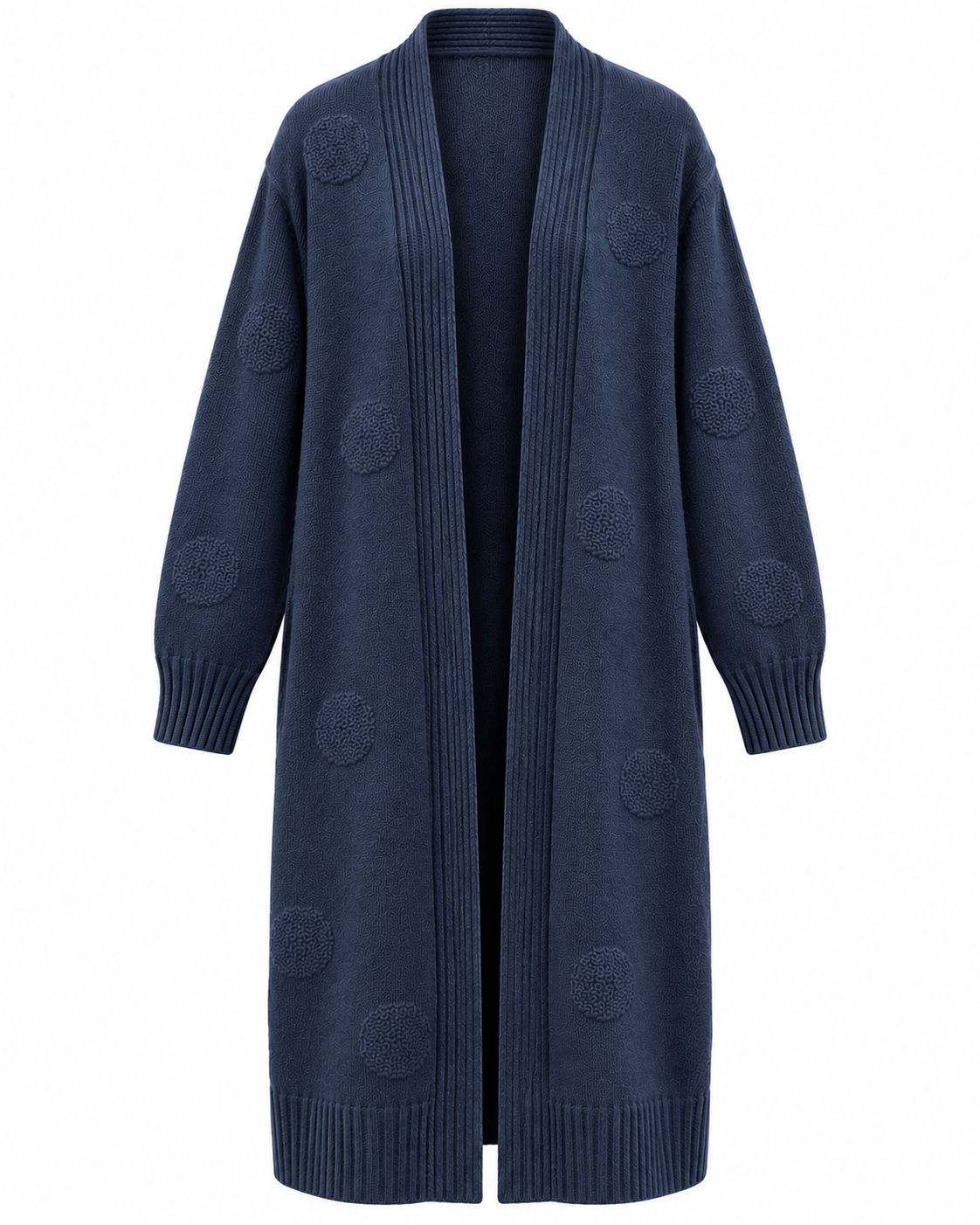 Dagny Långkofta med fickor Dam Blå Navy | Smilebutiken - Caramelle Fashion