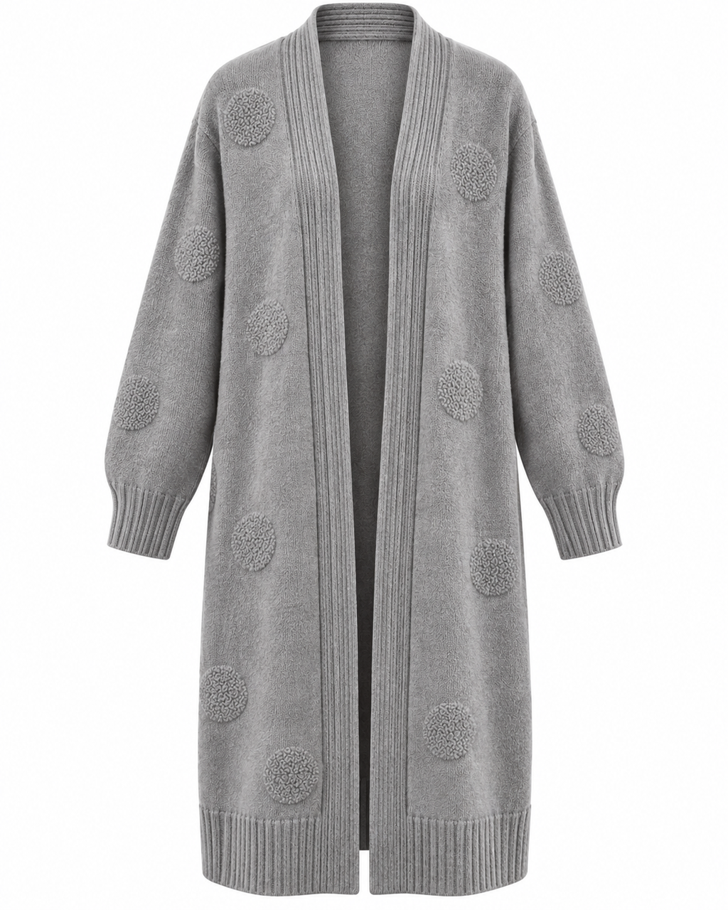 Dagny Långkofta med fickor Dam Grå Grey | Smilebutiken - Caramelle Fashion