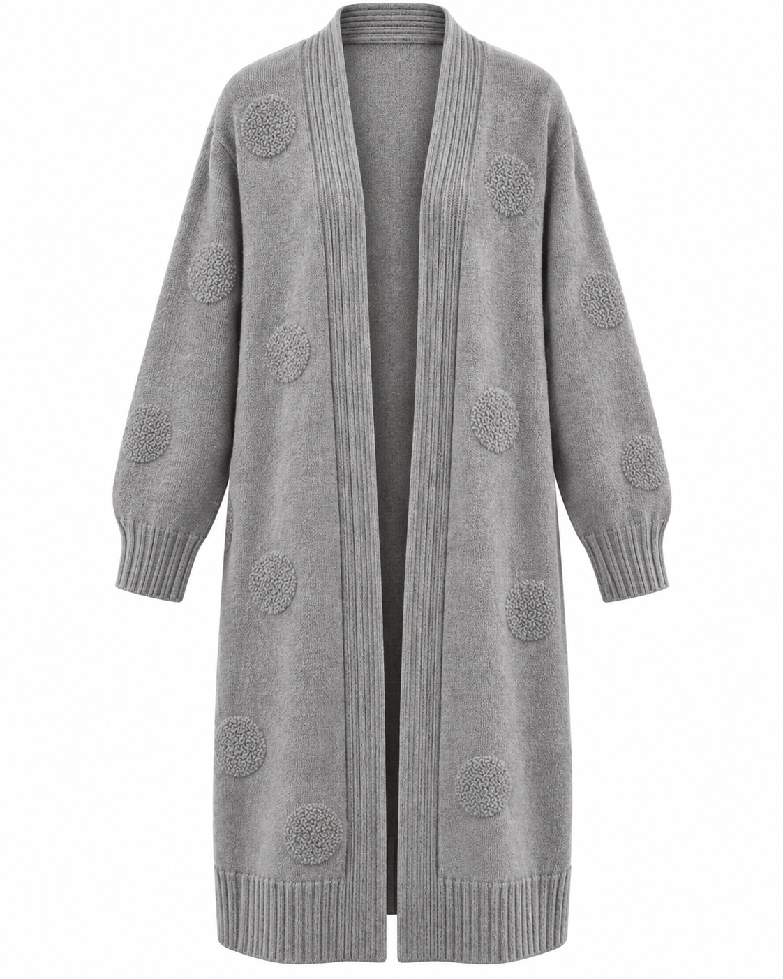 Dagny Långkofta med fickor Dam Grå Grey | Smilebutiken - Caramelle Fashion