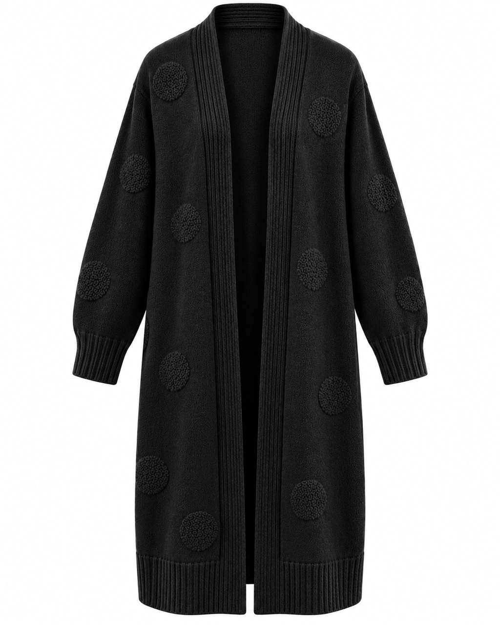 Dagny Långkofta med fickor Dam Svart Black | Smilebutiken - Caramelle Fashion