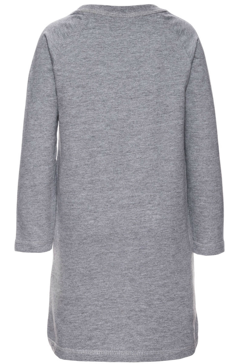Dalink Mini Ls Dress Grey Melange Klänning Name it