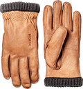 Deerskin Primaloft Rib Glove Brun Herr - Hestra