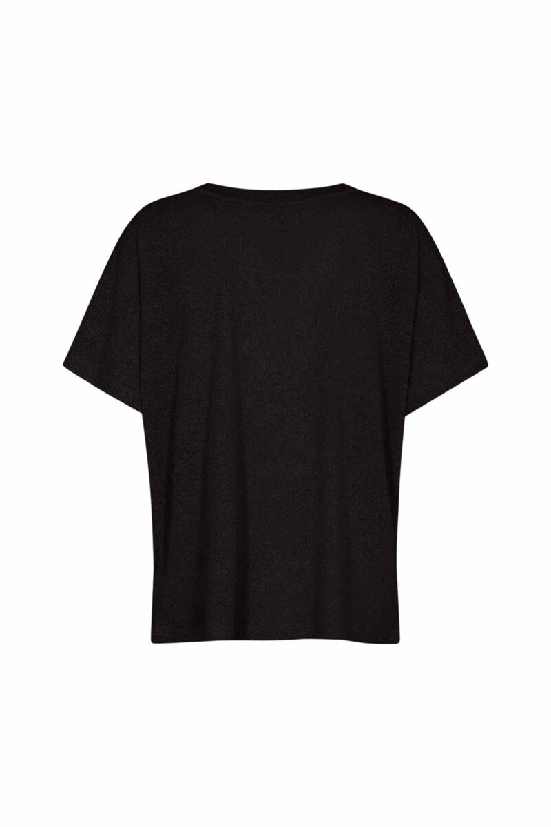 Delia 1 V-ringad T-Shirt Dam Black | Smilebutiken - Soyaconcept