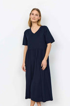 Derby 164 Midi Dress Women Navy | Smilebutiken - Soyaconcept