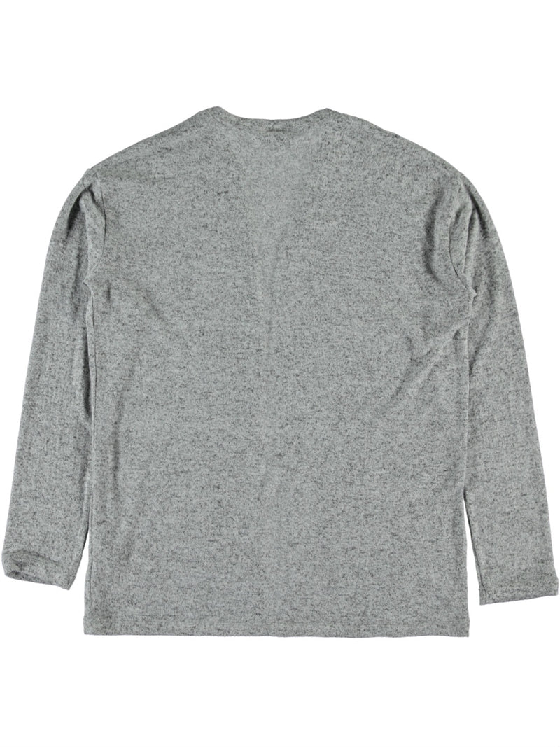 Dicte Ls Oversize Grey Melange Stickad Barncardigan Name it
