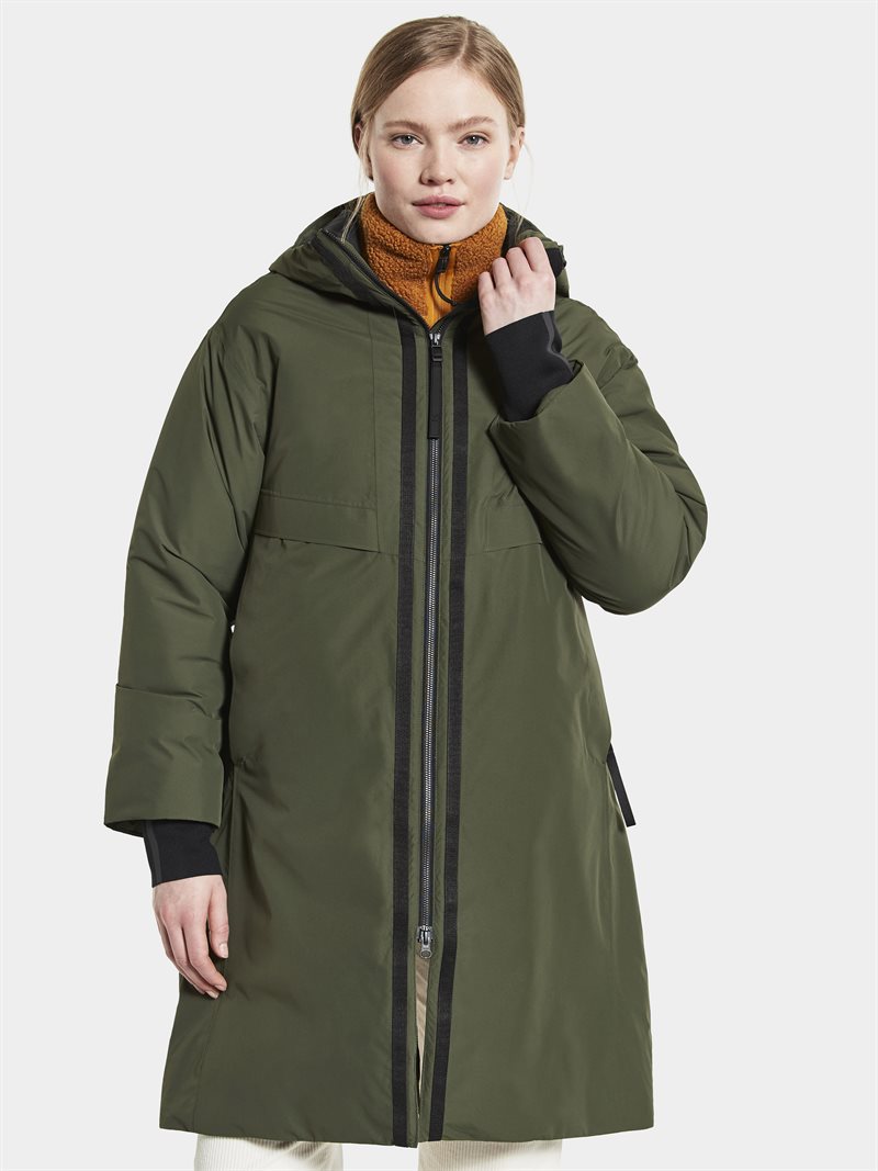 Aino Vinterparkas 4 Dam Deep Green Didriksons