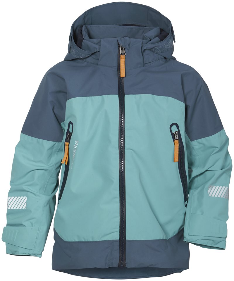 Ash Shell Jacket 2 Turquoise Kids - Didriksons