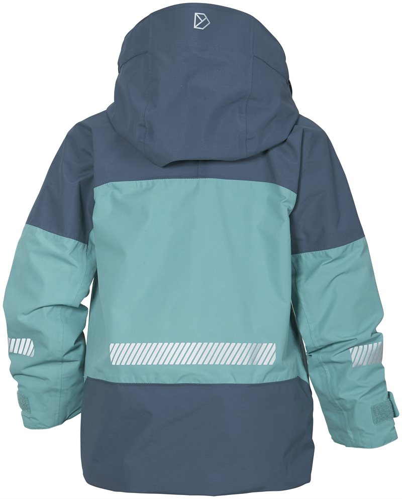 Ash Shell Jacket 2 Turquoise Kids - Didriksons
