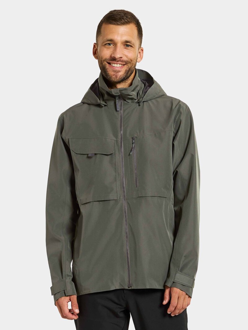 Aston Shell Jacket Men Deep Green Didriksons