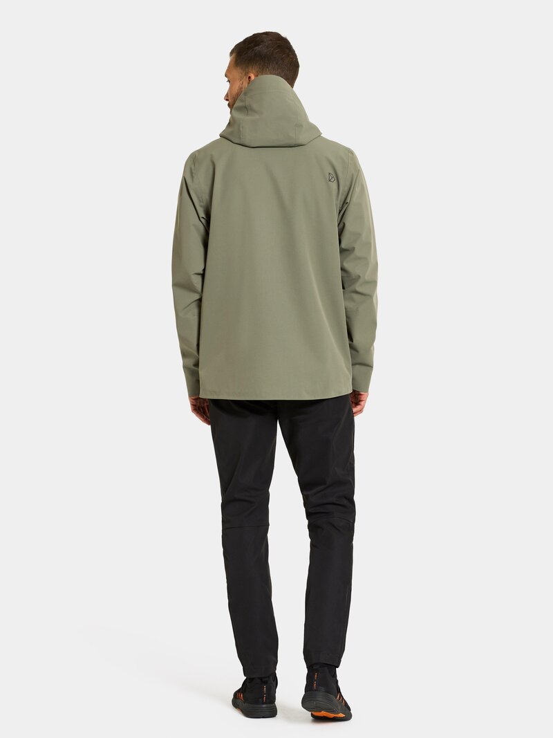 Basil Shell Jacket 4 Men Dusty Olive Didriksons