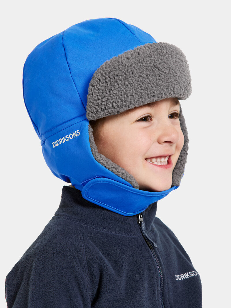 Biggles Cap Vintermössa Barn Caribbean Blue Didriksons