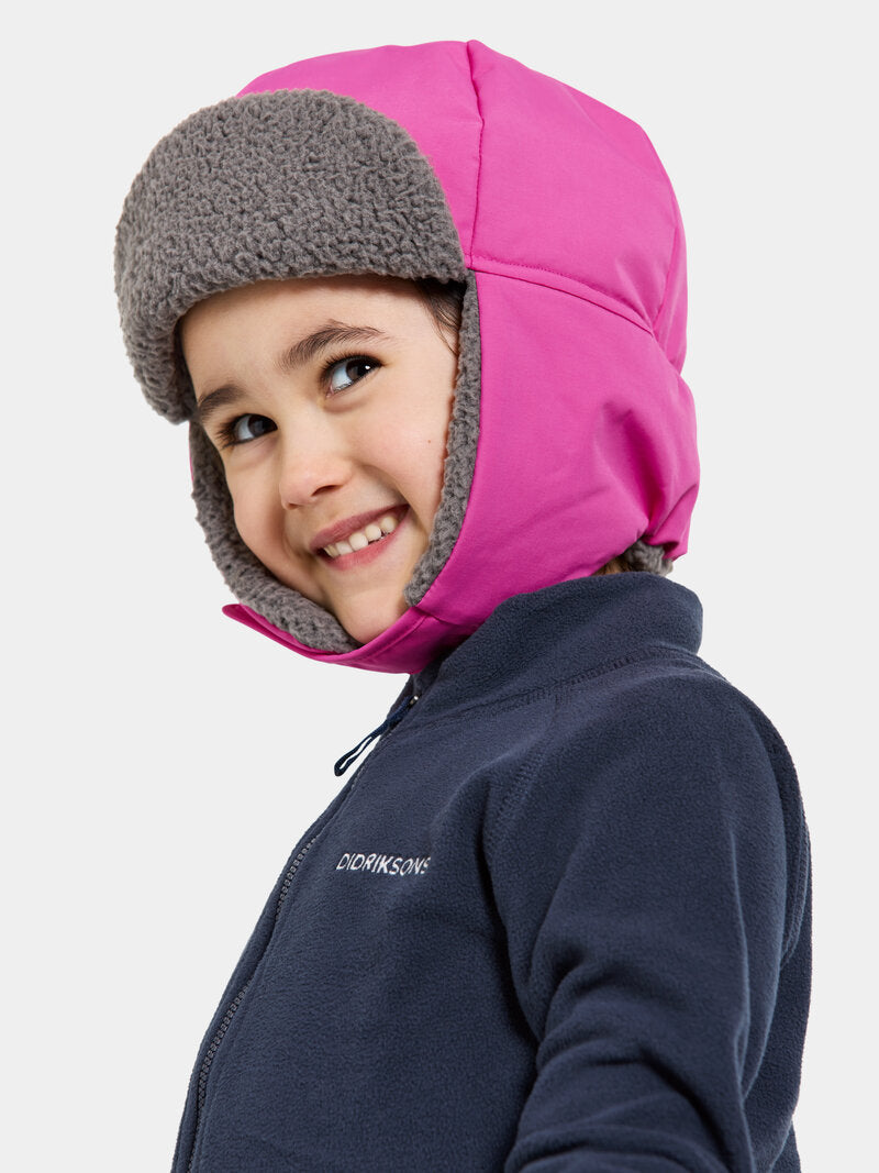 Biggles Cap Vintermössa Barn PlasticPink Didriksons