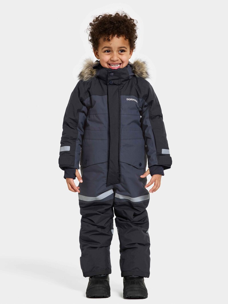 Bjärven 3 Kids' Winter Coverall Navy Didriksons