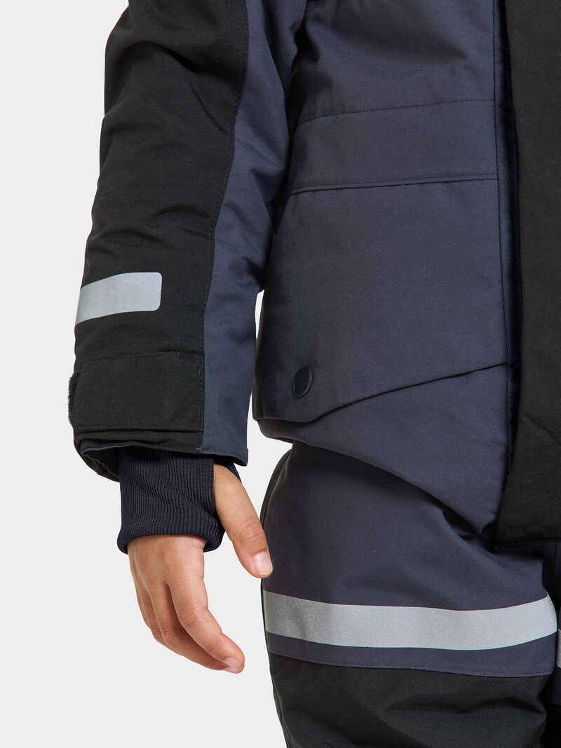 Bjärven 3 Kids' Winter Coverall Navy Didriksons