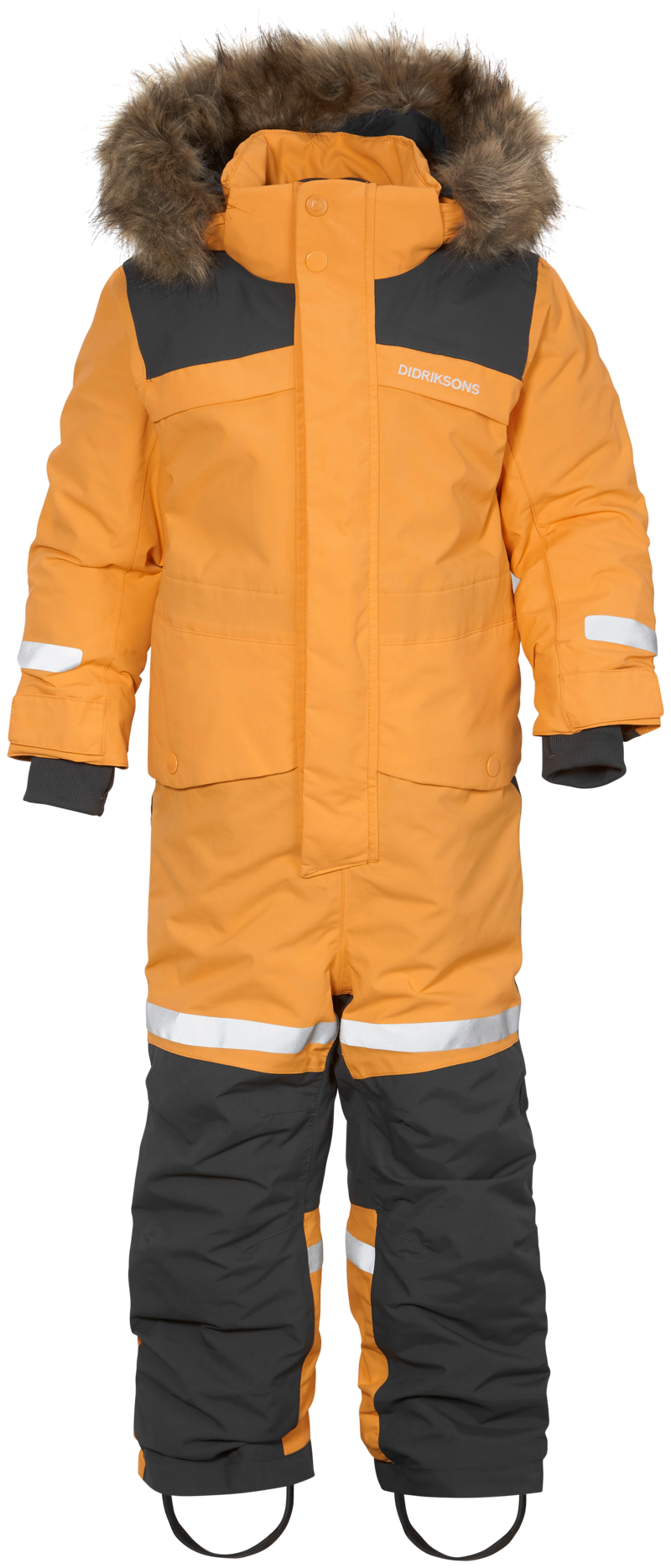 Bjärven Kids' Winter Coverall Fire Yellow Didriksons