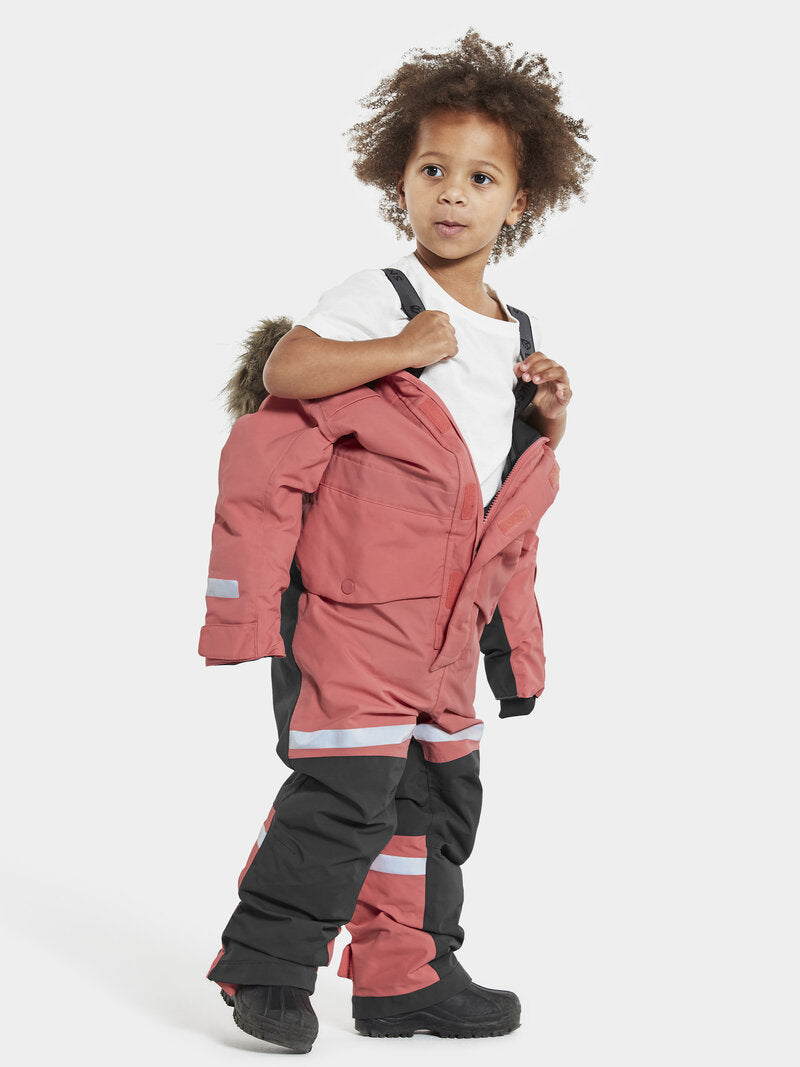 Bjärven Vinteroverall Barn Peach Rose Didriksons