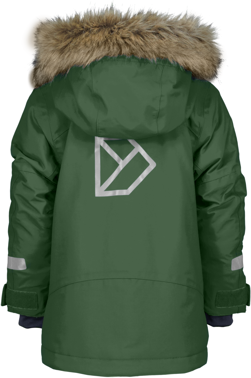 Bjärven Vinterparkas Barn Pine Green Didriksons