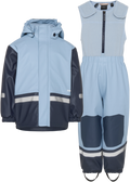 Boardman Lined Rain Set Kids Cloud Blue Didriksons