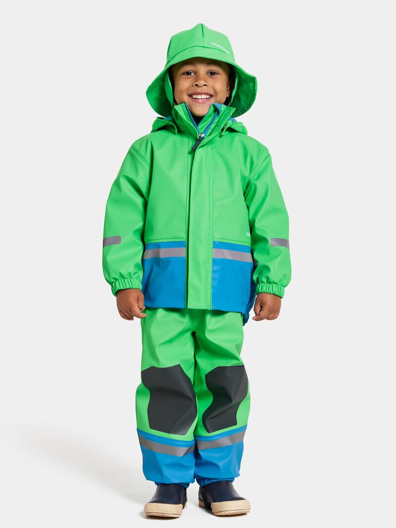Boardman Fodrat Regnset Barn Frog Green Didriksons