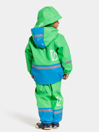 Boardman Lined Rain Set Kids Frog Green Didriksons