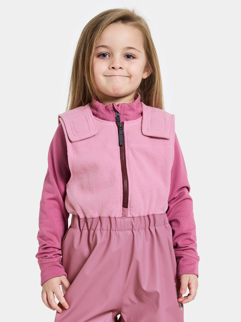Boardman Lined Rain Set Kids Heather Pink Didriksons