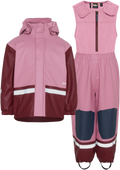 Boardman Lined Rain Set Kids Heather Pink Didriksons