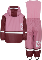 Boardman Lined Rain Set Kids Heather Pink Didriksons