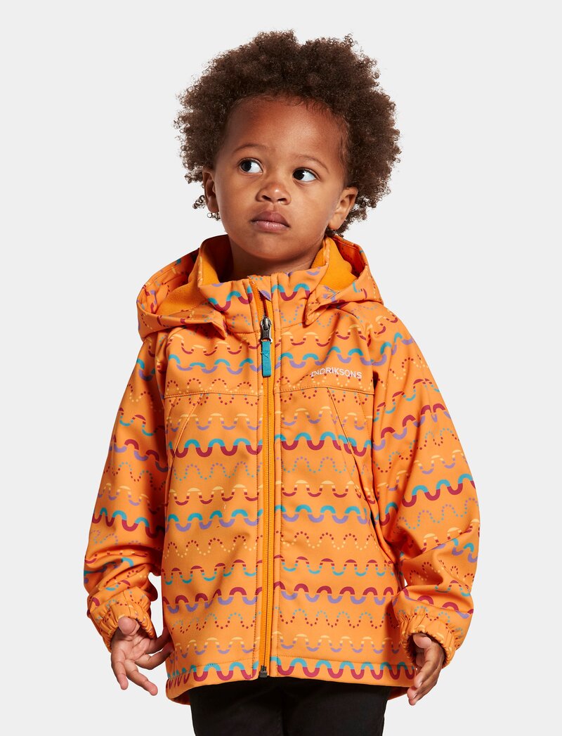 Dellen Softshelljacka 2 Barn Orange - Didriksons