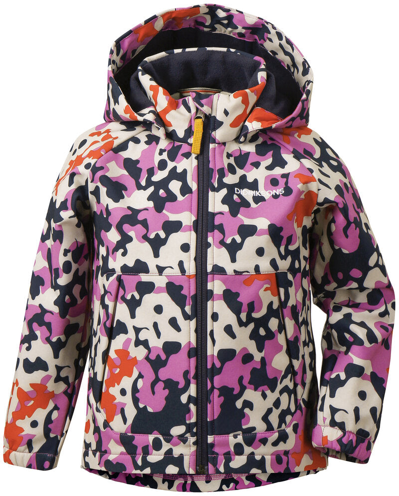 Dellen Softshelljacka Barn Purple Algae - Didriksons