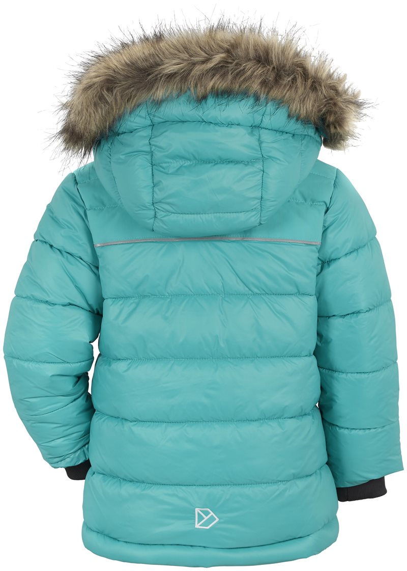 Digory Puff 3 Winter Jacket Kids Peacock Green - Didriksons