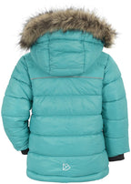 Digory Puff 3 Winter Jacket Kids Peacock Green - Didriksons