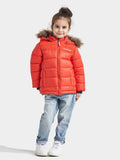 Digory Puff Kids' Winter Jacket Orange-Red - Didriksons