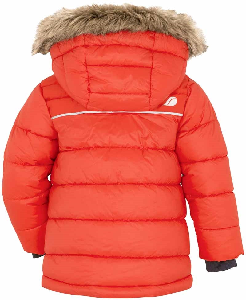 Digory Puff Kids' Winter Jacket Orange-Red - Didriksons