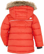 Digory Puff Kids' Winter Jacket Orange-Red - Didriksons