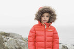 Digory Puff Kids' Winter Jacket Orange-Red - Didriksons