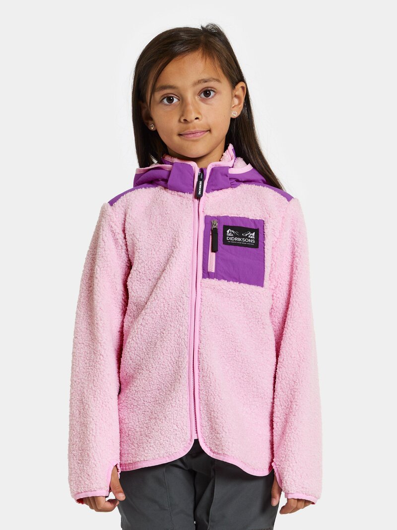 Exa Fleecejacka Barn Junior Orchid Pink Didriksons