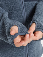 Exa Fleece Jacket Kids Junior True Blue Didriksons