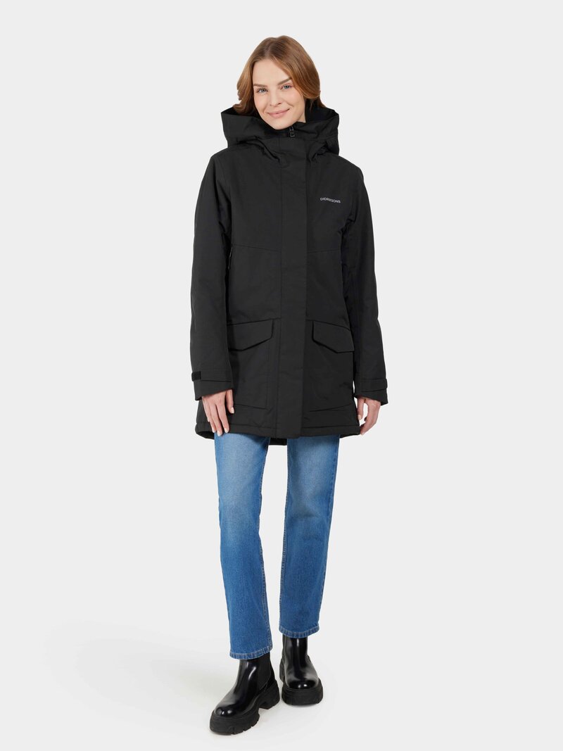 Frida Vinterparkas Dam Black Didriksons
