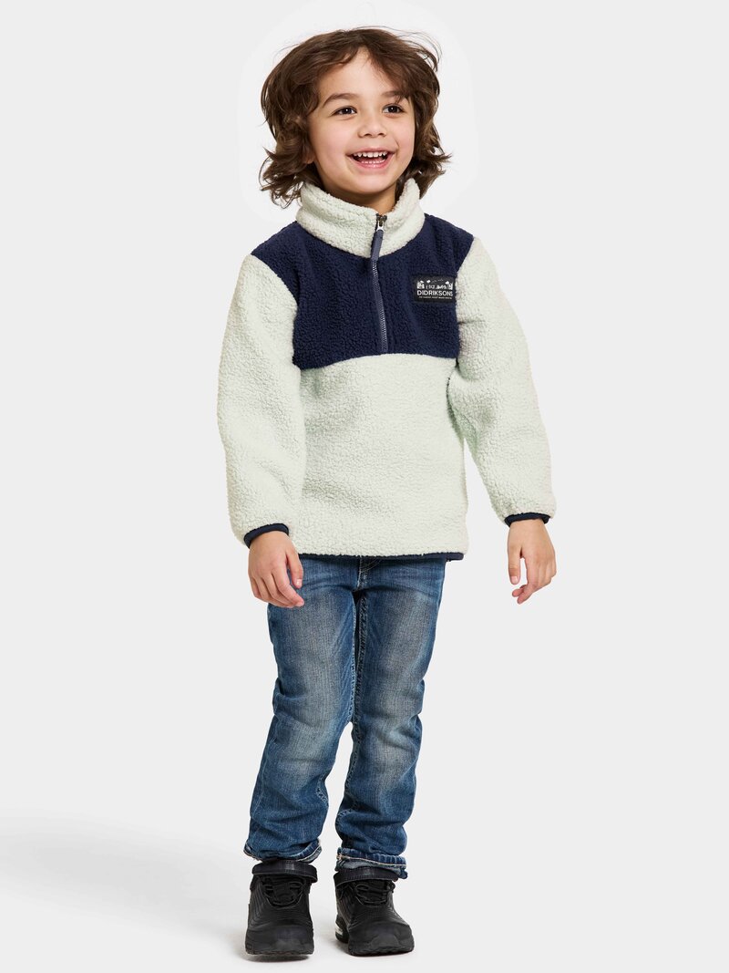 Gosig Fleecetröja Barn Pale Mint Didriksons