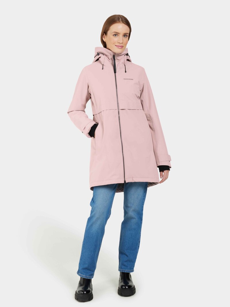Helle Vinterparkas Dam Oyster Lilac Didriksons