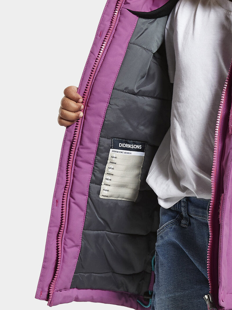 Kure Vinterparkas 4 Barn Radiant Purple - Didriksons